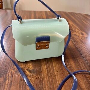 Furla Mint Green and Blue mini Women's bag